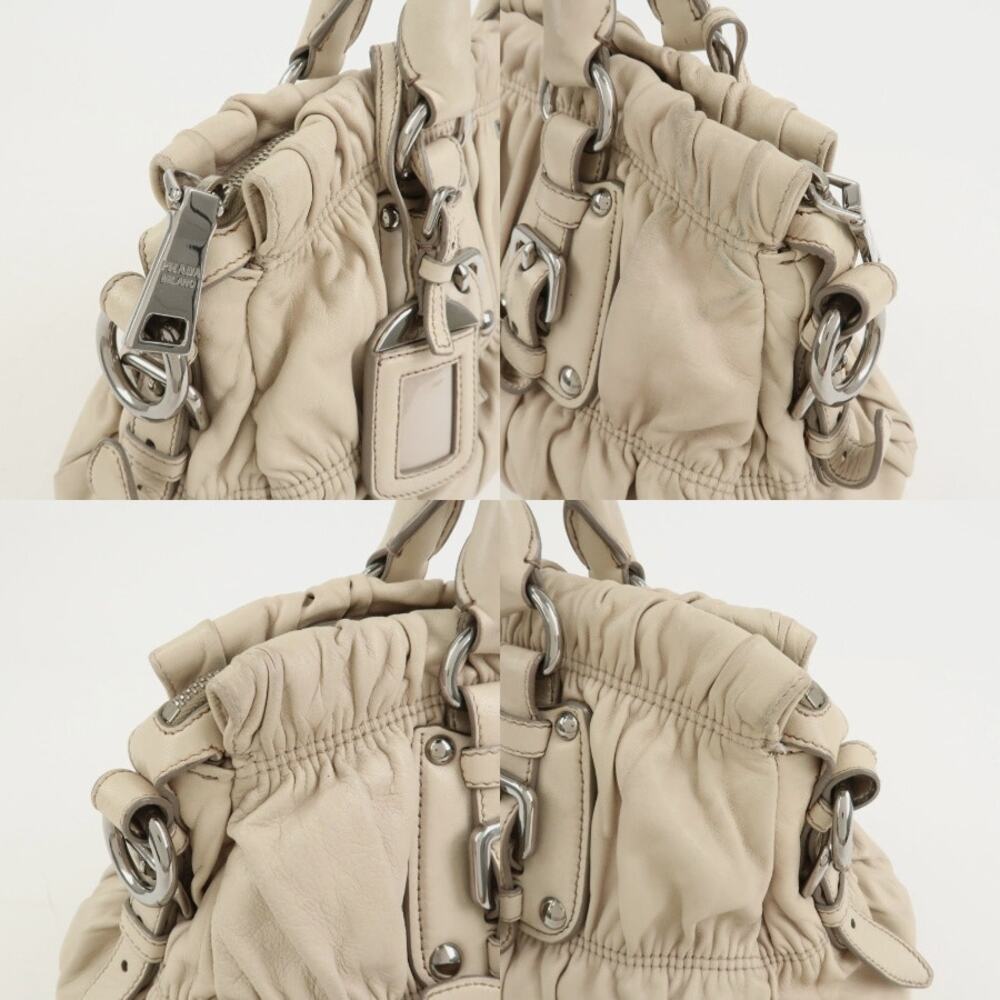 💎✨STUNNING✨💎Authentic PRADA Gathered 2Way Shoulder Bag - Picture 5 of 15